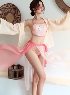 酒吧上班穿会所任务裙神明少女汉服古典风仙气飘逸舞蹈演出服套装