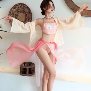 酒吧上班穿会所任务裙神明少女汉服古典风仙气飘逸舞蹈演出服套装