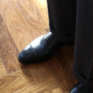 斯诺克皮鞋雅生Axen三接头牛津鞋黑色台球鞋桌球鞋手工固特异工艺