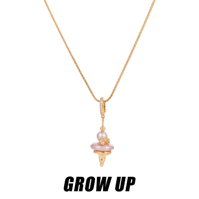 GROWUP天然淡水珍珠冰淇淋项链