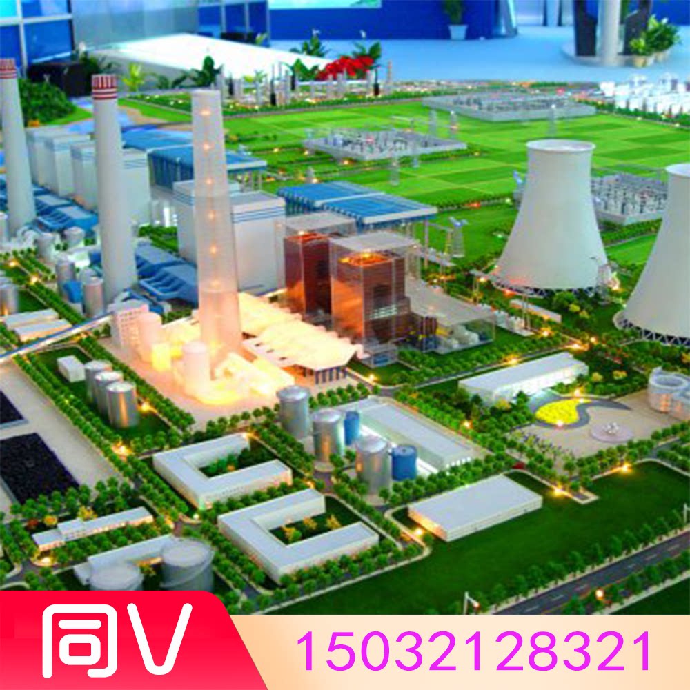 化工厂工程机械工业沙盘模型定制产业园变电站水电站电力模型制作