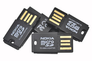 NOKIA诺基亚AD-86 USB2.0 TF卡读卡器 Micro SD卡读卡器 TF内存卡