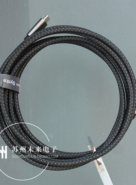 Syntech 3米盒装Type-C双公头 双CC数据线 3A 60W PD快充线编织线 适用于安卓手机苹果15 16平板电脑充电线