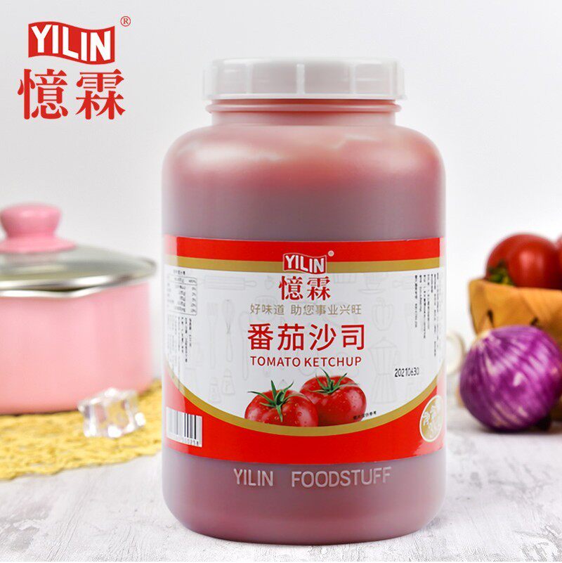 忆霖番茄沙司3kg汉堡炸鸡薯条鸡块蘸酱意大利面手抓饼烧烤番茄酱