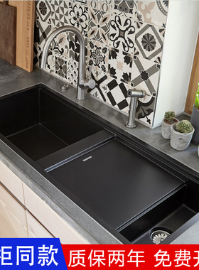 德国Schock硕科厨房三代花岗岩水槽石英石洗菜盆Prepstation D150