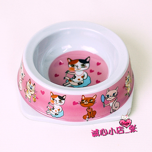 宠物食盆 天然无毒硬塑料防滑底猫狗小号中号狗碗/猫碗/宠物碗