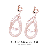 时尚 水钻网包925银针无耳洞耳夹无洞可调节螺丝耳环耳饰品女0103