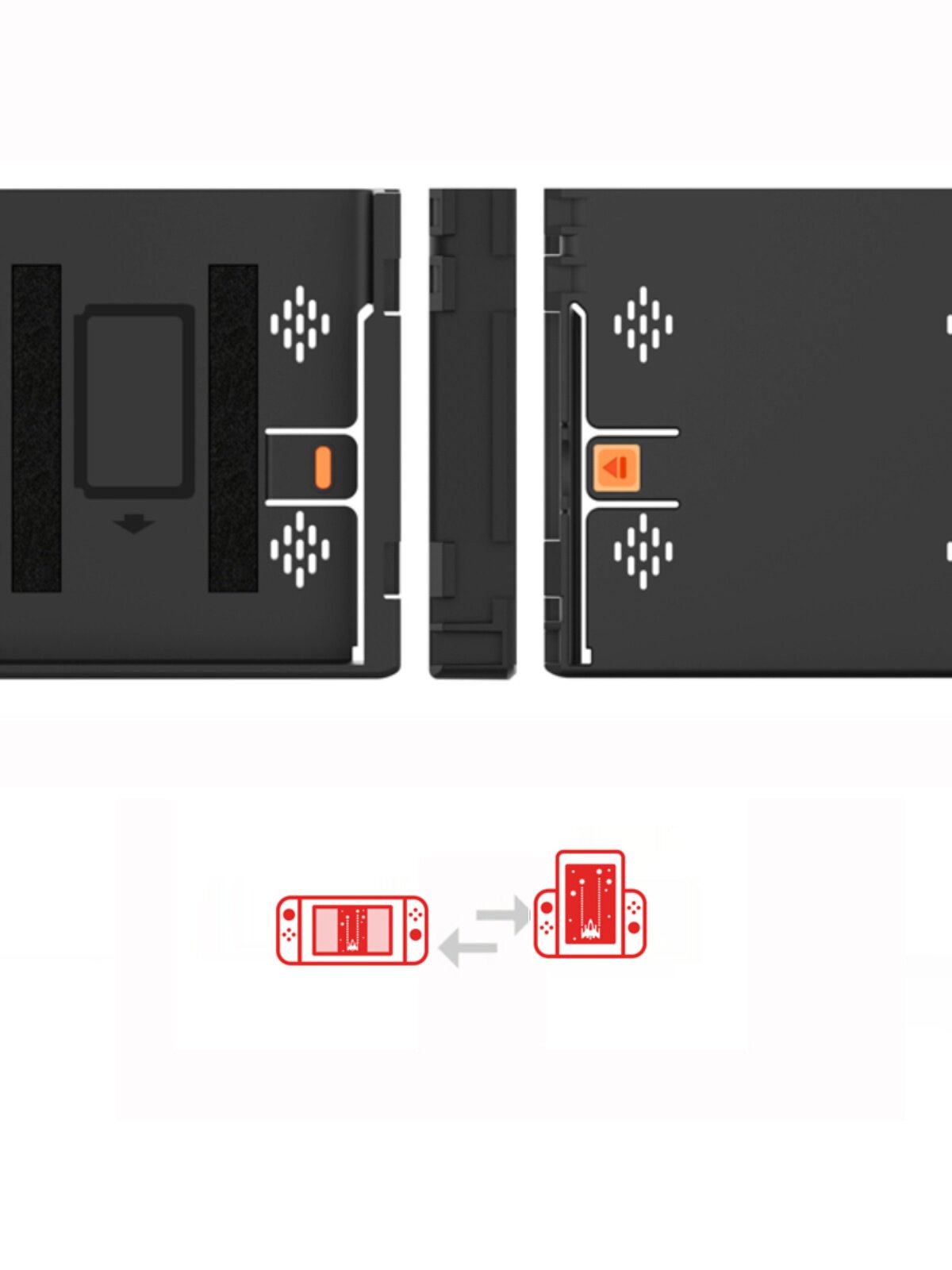 플립 그립 NINTENDO SWITCH OLED용 범용 수직 스탠드 및 수직 스크린 게임용 스위치