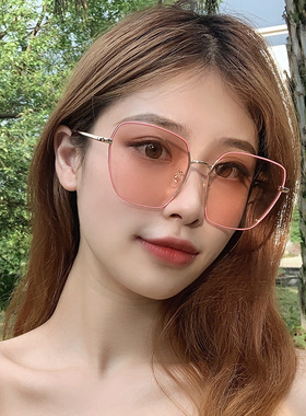 墨镜ins个性风圆脸百搭太阳镜