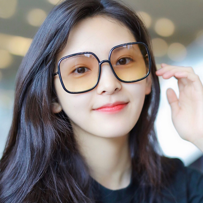 新款D家墨镜女潮ins大脸显瘦方框网红眼镜明星同款时尚太阳镜
