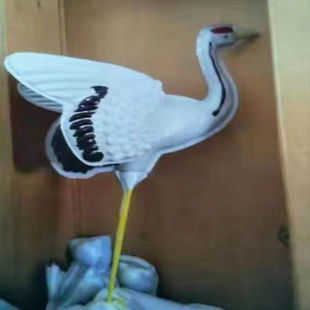 殡葬丧葬白事用品塑料鹤白鹤灵堂祭祀鹤五七白天出殡周年祭奠仙鹤