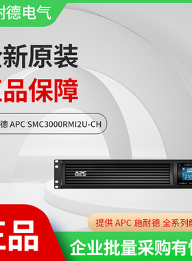 APC施耐德SMC3000RMI2U-CH在线互动2100W/3000VA机架式不间断电源