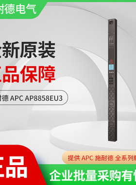 PDU施耐德PDU APC机柜挂式AP8858EU3 PDU电源分配器20位带LCD显示