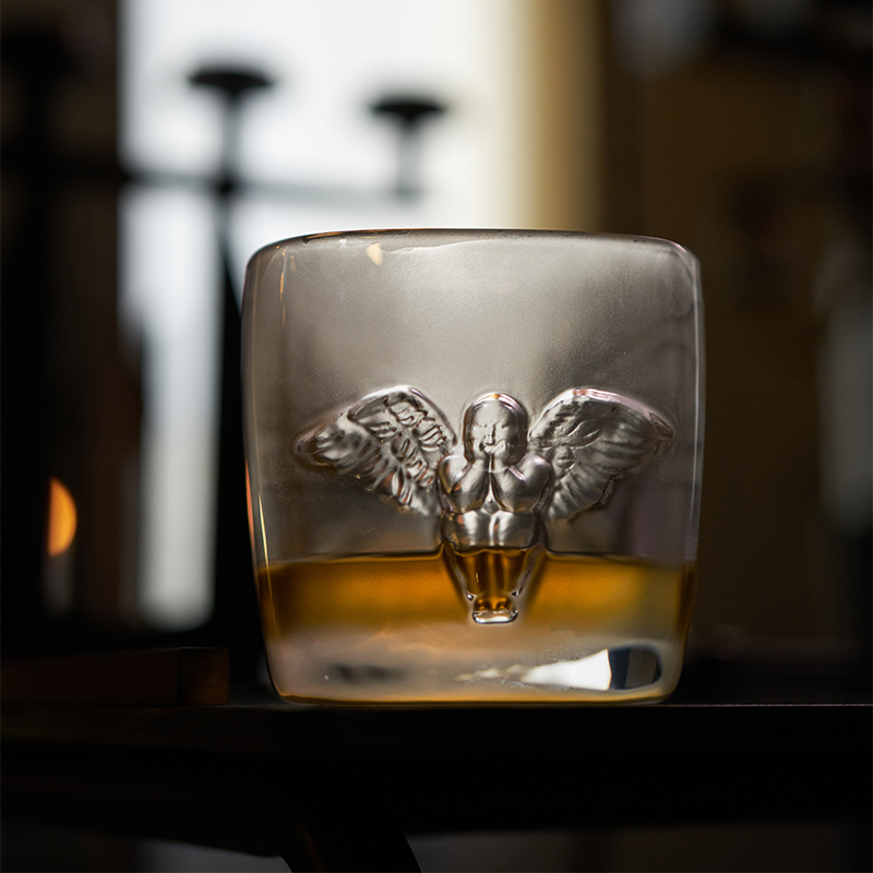 稀奇艺术挚友吴滨《明月杯》威士忌玻璃天使杯子国潮生日礼物