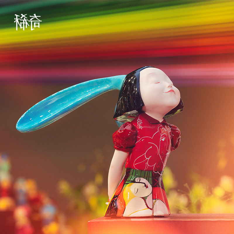 稀奇艺术向京作品《我看到了幸福梦想毕加索》高档轻奢雕塑礼品