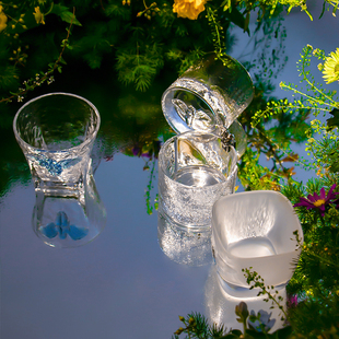 饰摆件生日纪念礼物 威士忌洋酒水玻璃杯子装 稀奇艺术 挚友系列
