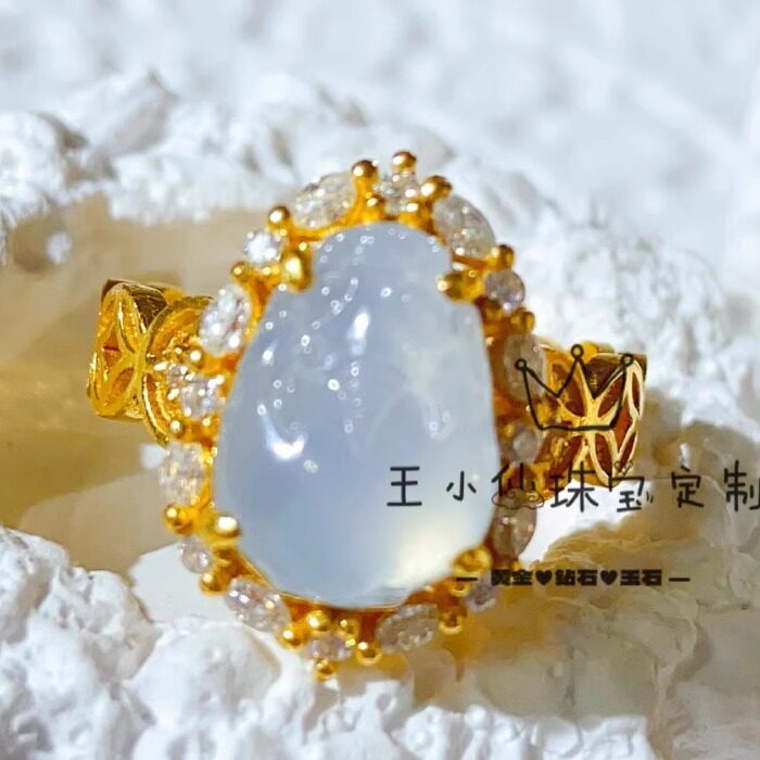 王小仙翡翠A货幸运招财貔貅戒指
