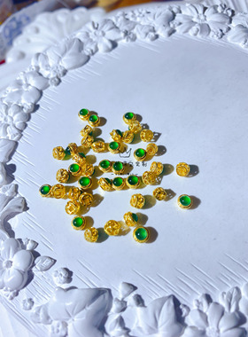 王小仙女古法金天然翡翠串珠