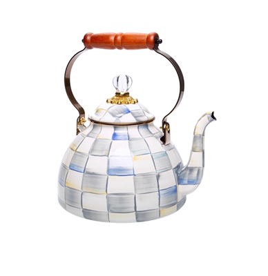 MACKENZIE-CHILDS 灰白格紋水壺（2.85升 ｜ 1.9 升）