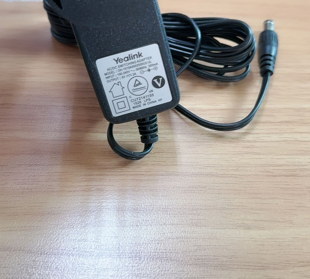 Yealink亿联原装电源5V2A 用于SIP-T48U/46U/T48S/T53W/54W/T57W