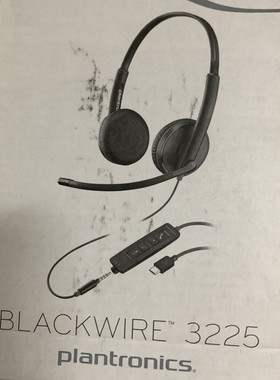缤特力 Blackwire C3225 USB 3.5mm话务耳机 3.5MM单插转USB接口