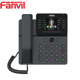 Fanvil方位V64彩屏商务话机 IP电话桌面座机POE供 SIP网络电话机