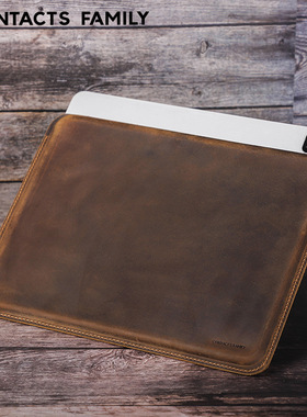 适用于苹果iPad Pro12.9保护套真皮疯马牛皮质复古简约平板电脑包