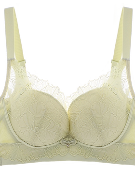 【科学分杯】依曼丽夏季薄款内衣女防下垂收副乳聚拢法式文胸套装