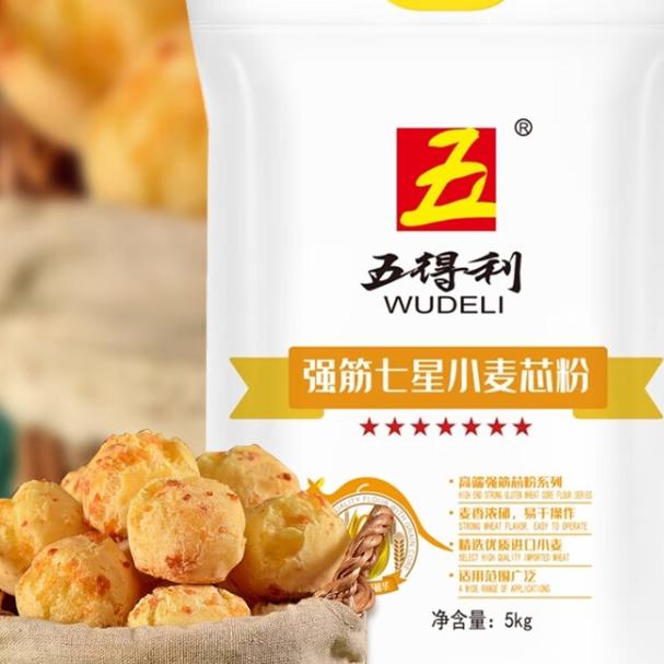 五得利面粉强筋七星小麦粉馒头包子水饺家用白面5斤10斤新鲜包邮图片