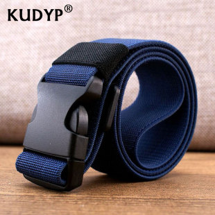 加长无金属过安检松紧腰带女细学生弹力塑料插扣胖子军训皮带新款