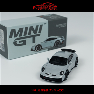 64保时捷911 992 Dakar 现货MINI 灰色 达喀尔 合金汽车模型
