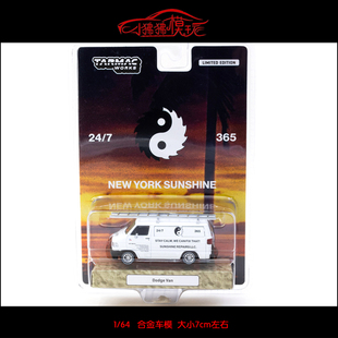 TW Tarmac Works 1:64道奇Dodge Van面包车模型New York Sunshine