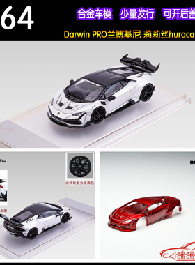 KM KING MODEL 1:64达尔文DarwinPRO莉莉丝huracan小牛610车模型