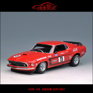 ACME 现货1:18福特BOSS 302野马Allan Moffat 9#合金汽车模型1969