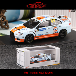 TW 现货Tarmac Works 1:43三菱Evo X E10十代Gulf海湾49#汽车模型