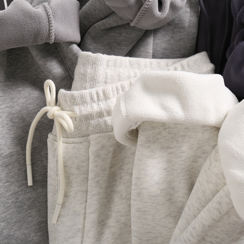 加厚奥粒绒束口裤odm公司货卫裤