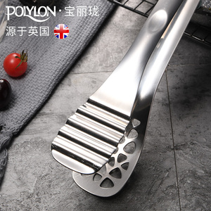 2.51元包邮   POLYLON  牛排夹304不锈钢烤肉夹子