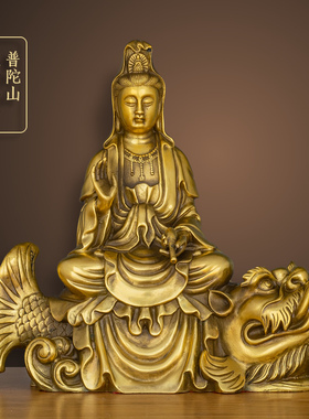 全铜四大名山地藏王菩萨观音佛像