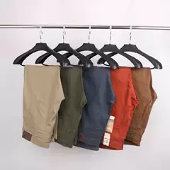 Defective Spring and Autumn Fine Canvas Stretch Fabric Men's Trousers Mid-High Waist Straight-Leg Men's Casual Pants Straight