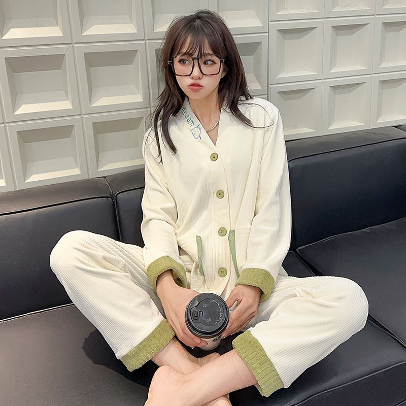 女海岛绒150小个子睡衣秋冬新款