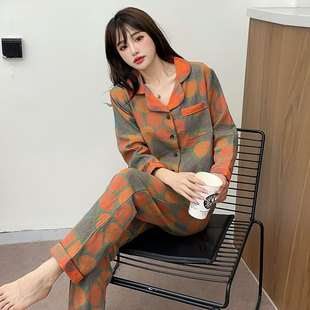 春秋睡衣女款2026新款小个子150秋季纯棉纱布长袖家居服套装145