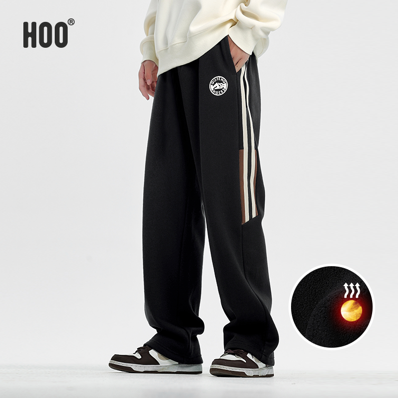 男童裤子加绒冬季裤子hoo