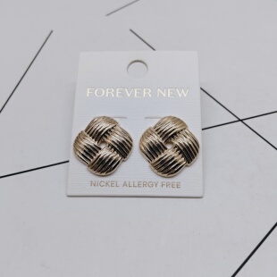 K281夸张质感时尚 女 潮流气质名媛街拍几何中古宫廷创意金属耳环