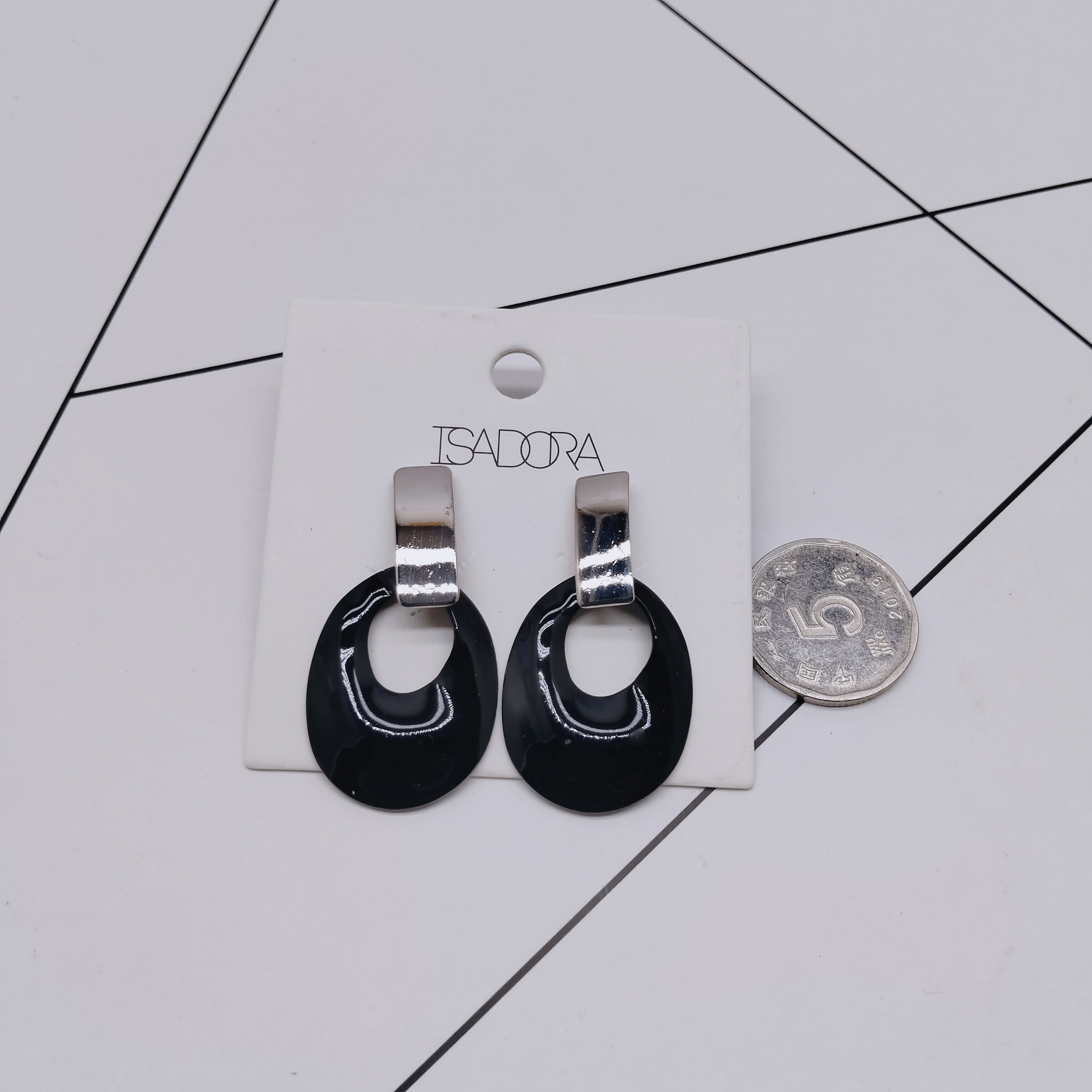 K231夸张质感时尚潮流气质名媛街拍几何双色双拼创意金属耳钉-女,饰品/流行首饰/时尚饰品新,耳钉,淘宝优惠券,粉丝福利购,淘宝优惠卷