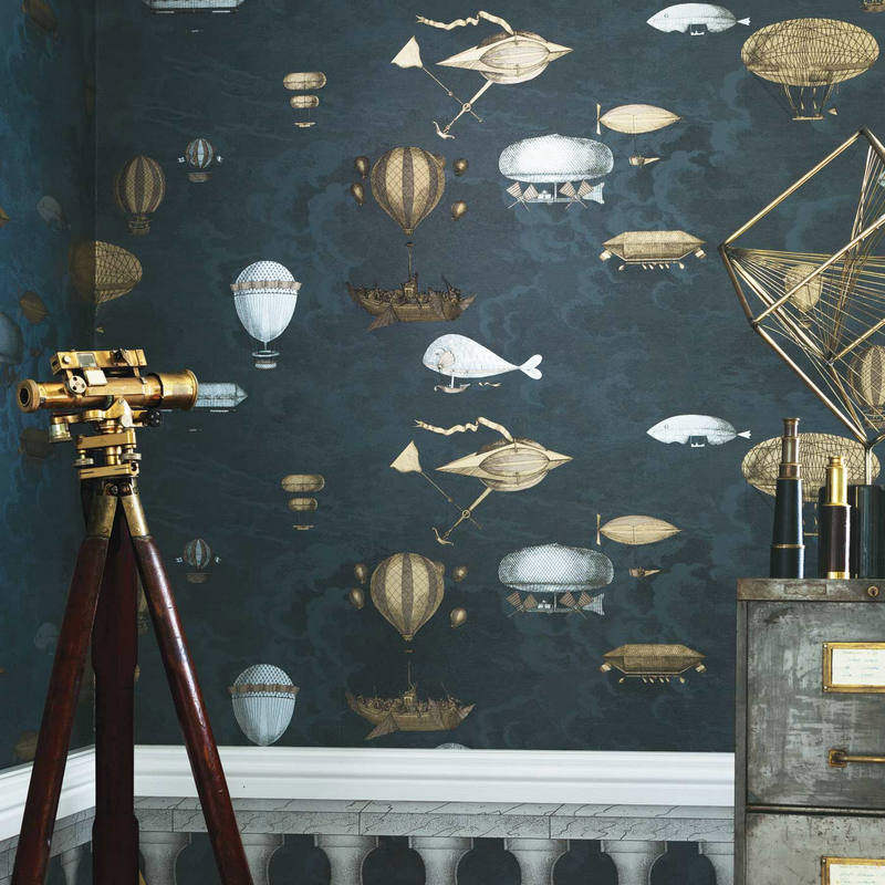 英国进口墙纸 cole& son 儿童墙纸 114/27053 10020热气球墙壁纸