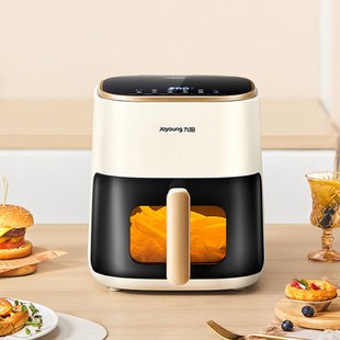 九阳2025新款空气炸锅家用5升可视炸锅多功能免翻面烤箱一体机