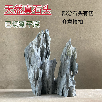 盆景附树石头鱼缸造型天然英德