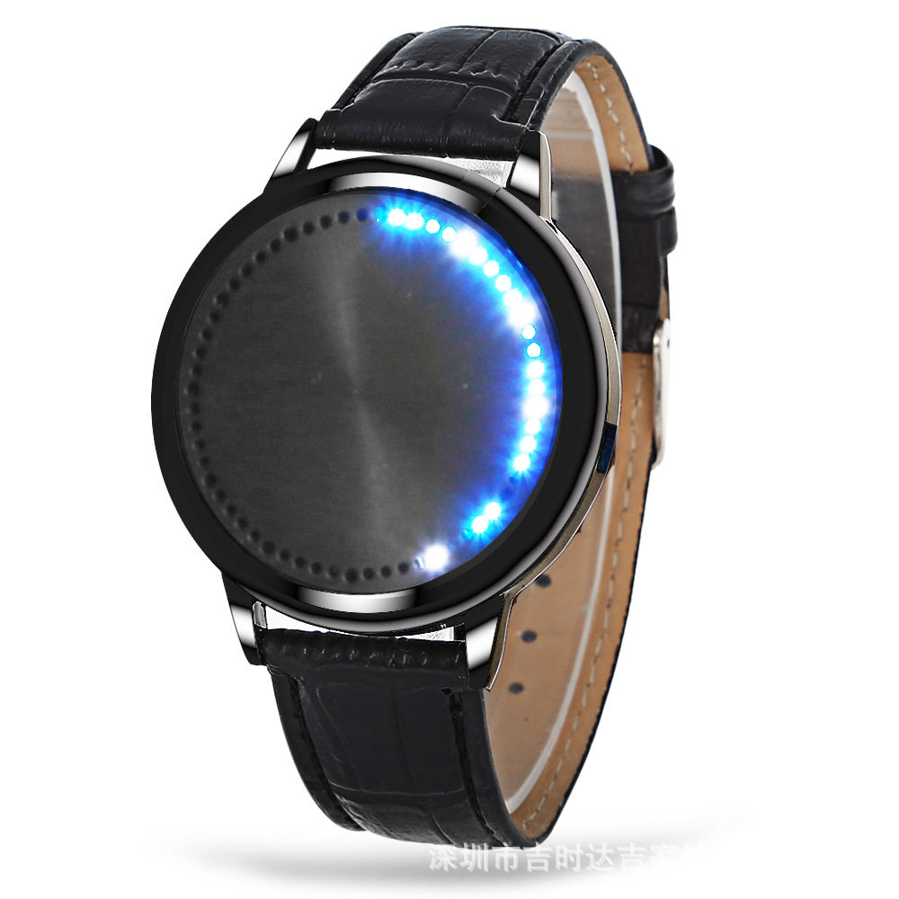 60灯触屏led手表触屏led电子表