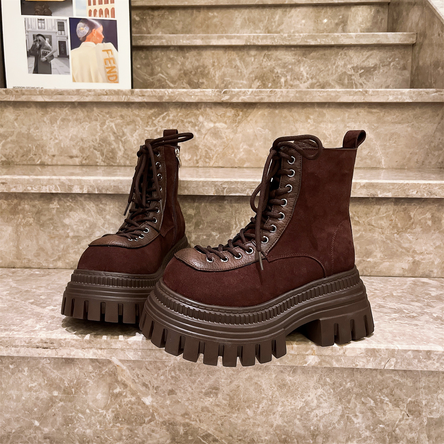 马丁靴机车靴小个子短靴女鞋