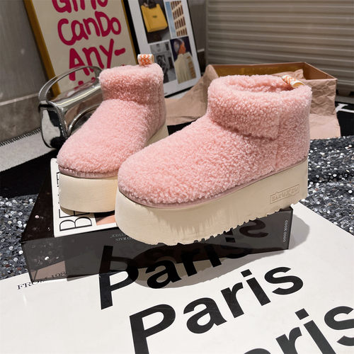 大头面包鞋卡皮巴拉雪地棉靴